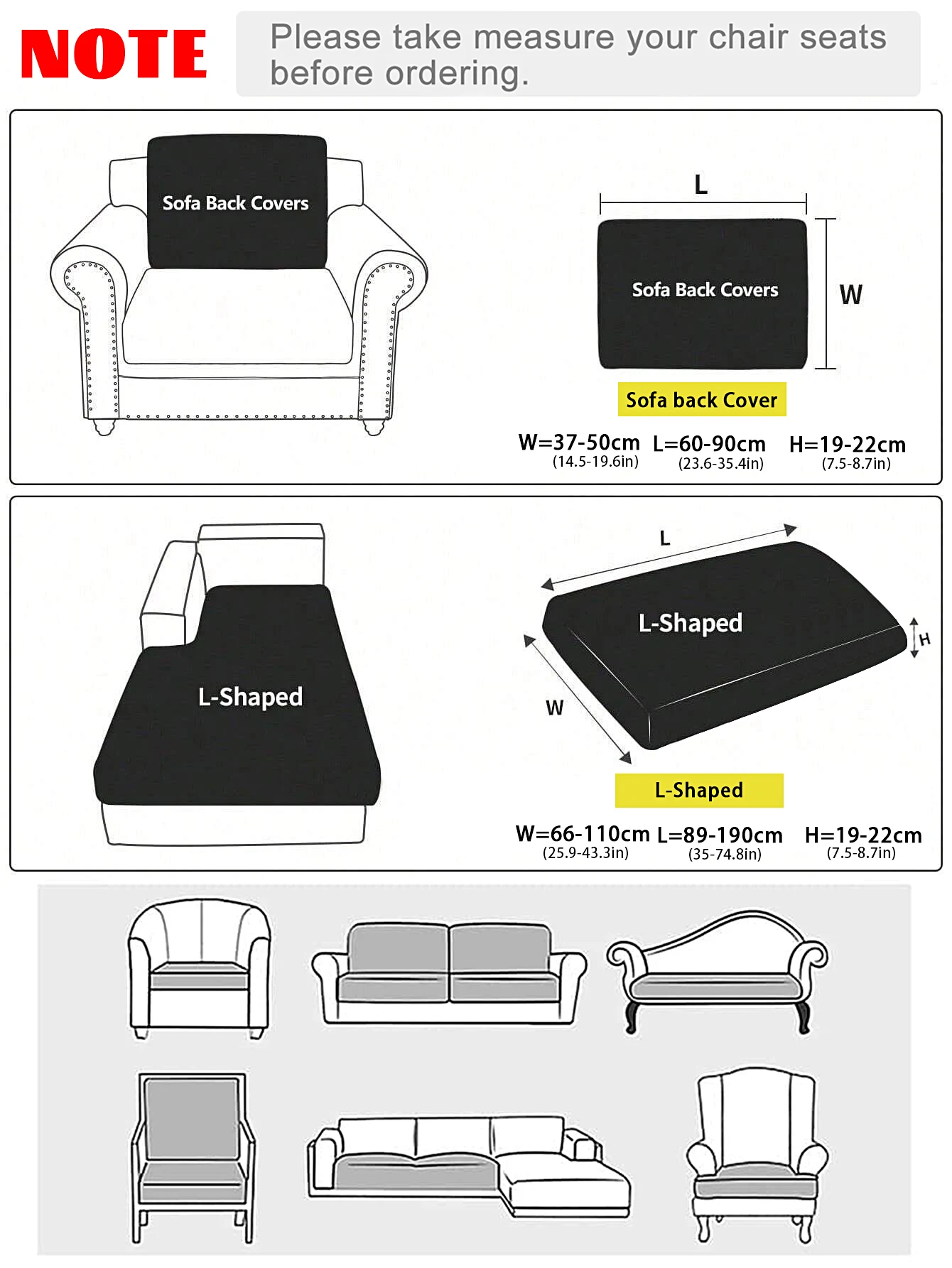 1pc Simple and Modern Solid Color Milk Silk Elastic All-Season Universal Sofa Hat Sofa Cushion Cover.