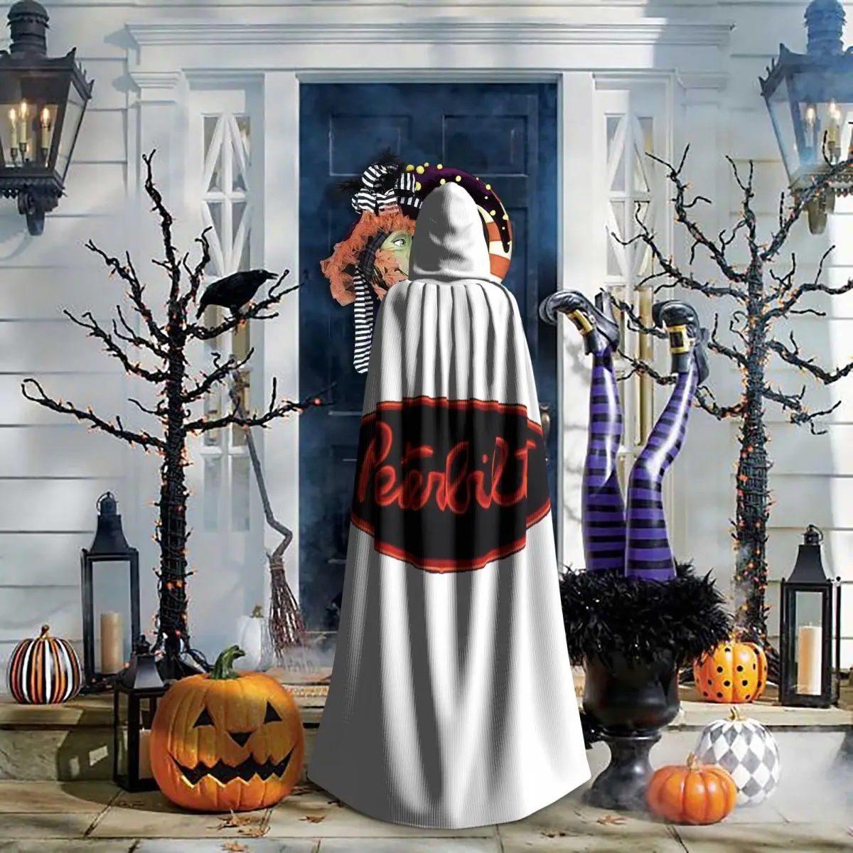 

Peterbilt Class Pays 1939 Long Hooded Cloak Witch Medieval Costume Cosplay Cape HalloweenVampire Adult Unisex