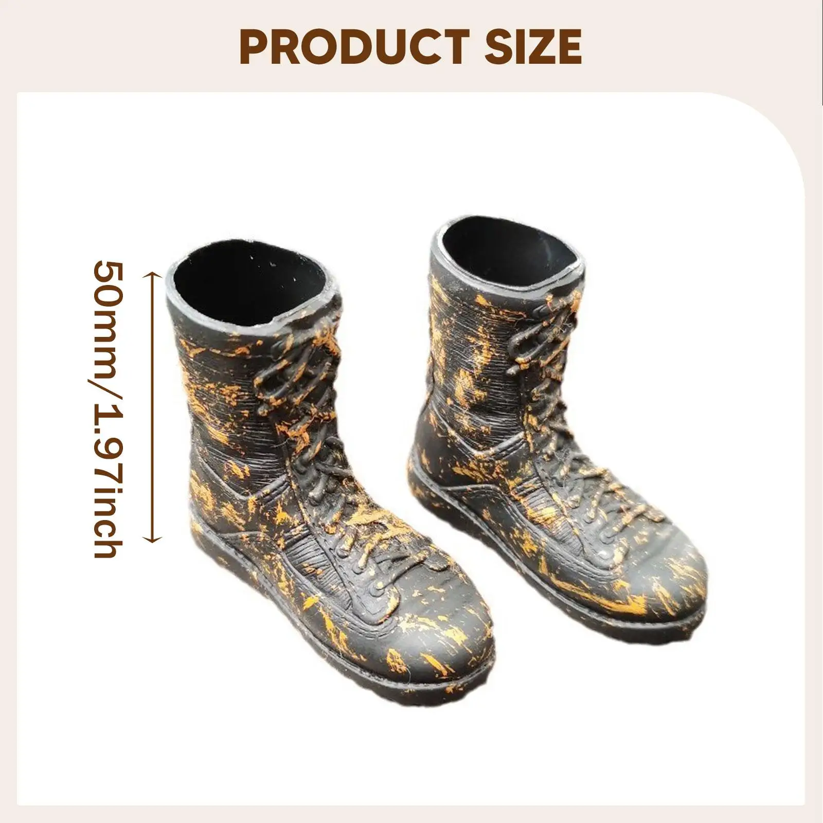 1/6 Schaal Mannelijke Laarzen Werklaarzen Ronde Neus Wandelschoenen Simulatie Veterschoenen voor Verzamelfiguren Schoeisel Klassiek Casual Trendy