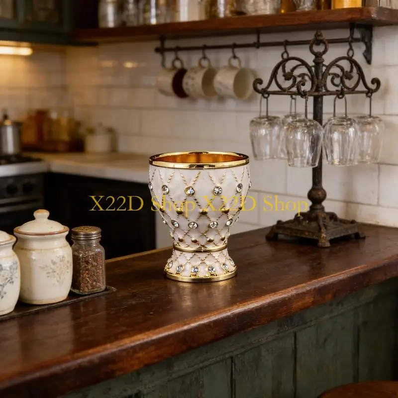 X22D Elegant Geometric Pattern Alloy Wine Goblets Shot Glass Perfect For Formal Event And Casual Gatherings
