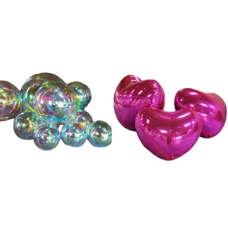 

Inflatable mirror ball reflective hanging shopping mall American array Internet celebrity clock in laser colorful sprinkle bar