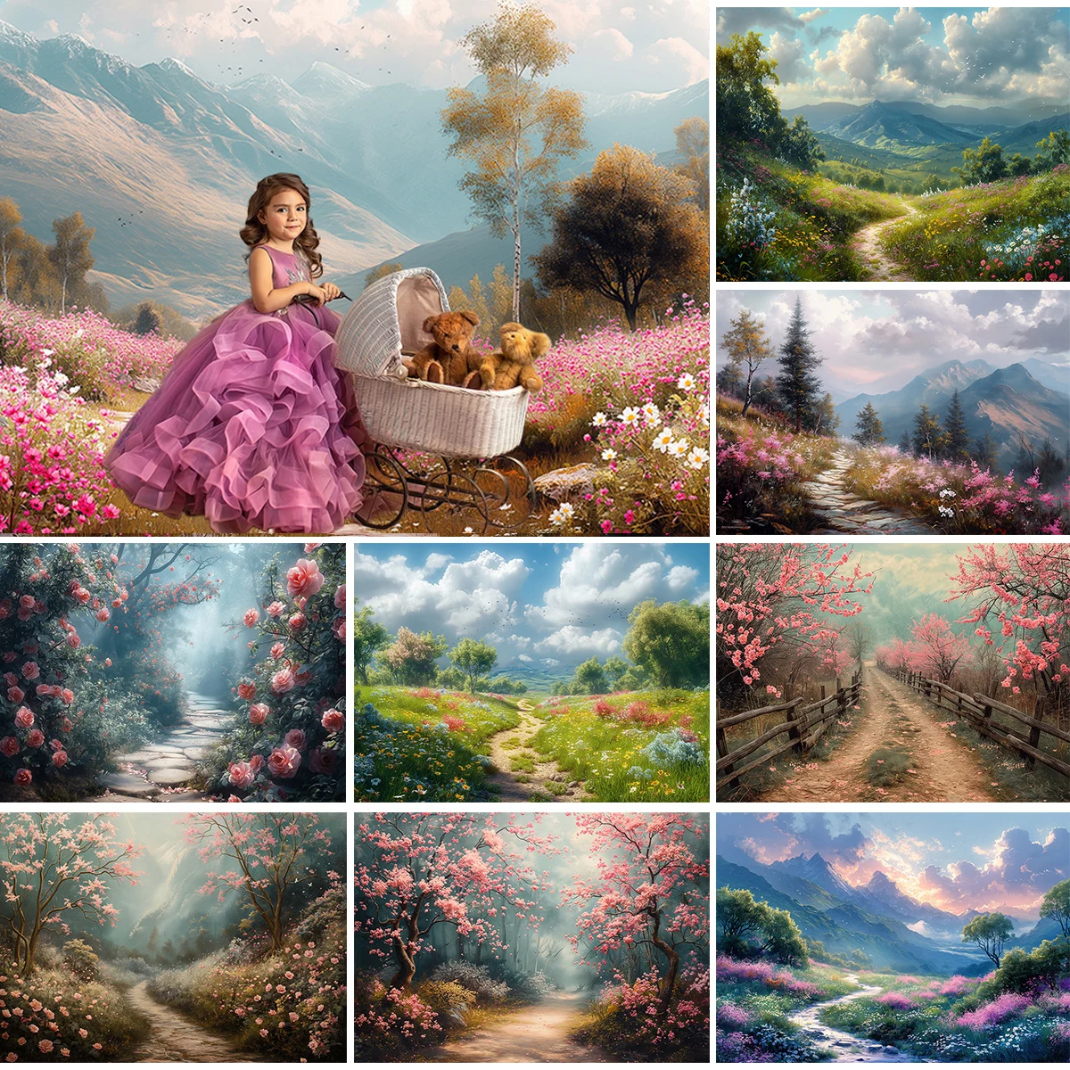 

Dreamy And Enchanting Backdrops Kids Baby Photography Props Child Adult Photocall Decors Wonderland Backgrounds