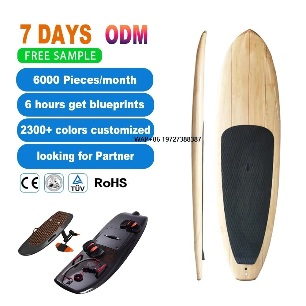 

Customized Wholesale Wooden Fiberglass Boards Surfboards Epoxy Bamboo Surfboard