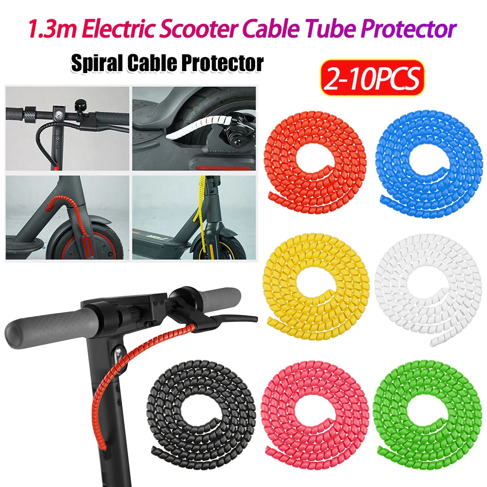 1,3m Spiralförmige Kabelabdeckung für M365 PRO 2 Universal Elektroroller Kabelschutz Spiralförmiger Kabelschutz