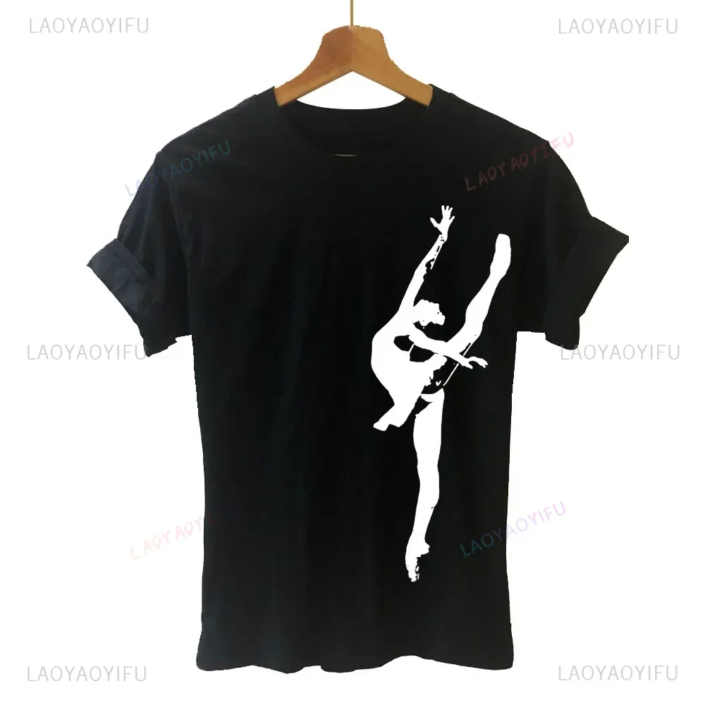 Tancerka baletowa koszulka Harajuku śmieszny T-shirt odzież damska Casual topy koszulki koszulka damska Harajuku śliczna w stylu Casual, damska