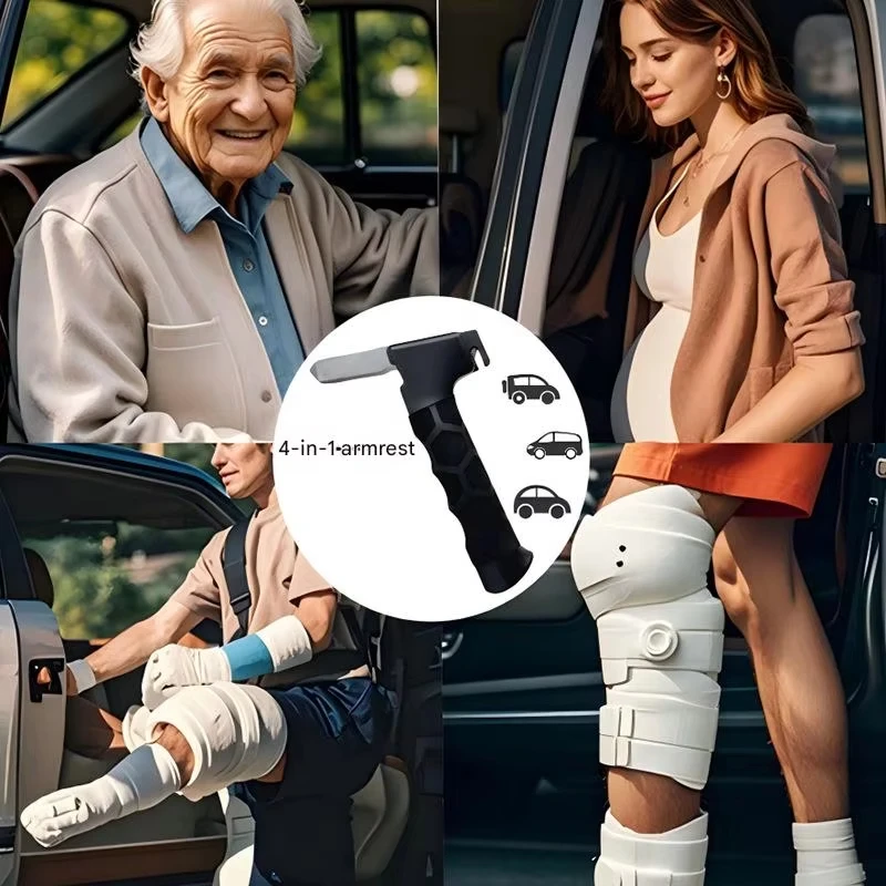 Multifunctional Car Door Assist Handle - Safety Grip for Elderly, Pregnant & Disabled, Anti-Slip Vehicle Handle for Easy Exit