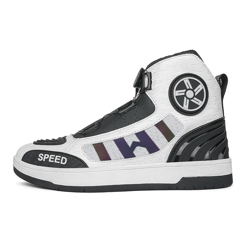 

Motorcycle protective riding boots men four seasons high cut anti slip wear-resistant breathable cycling shoes travel equipment