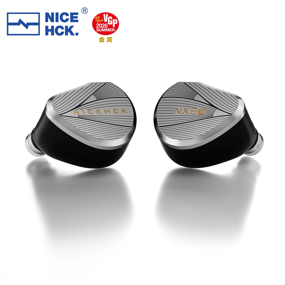 NICEHCK NX8Ti 限定版 1DD+6BA+1PZT ハイブリッドイヤホン 交換可能な