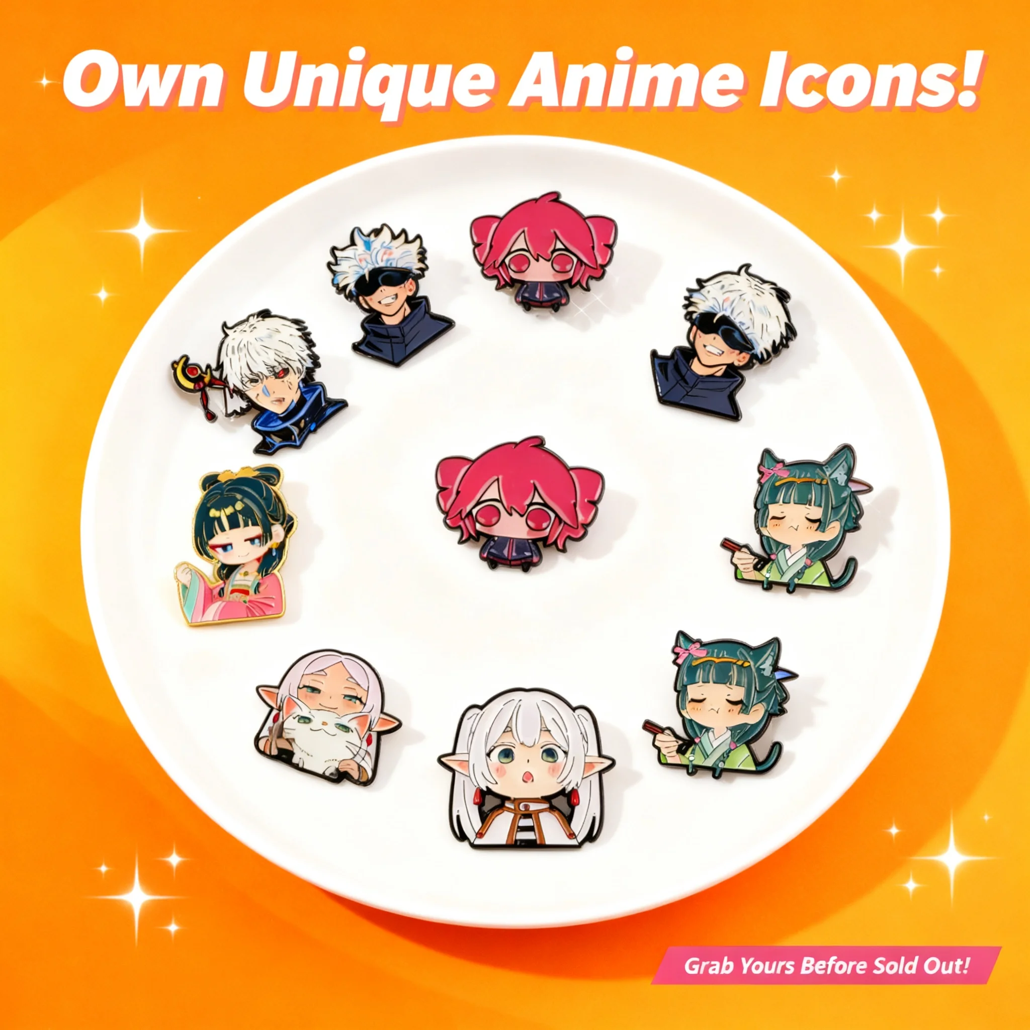 Cartoon Anime Cute Girls Enamel Pin Kawaii Cool Brooches for Backpack Hat Lapel Cosplay Accessories Toys Fans Gifts Badges