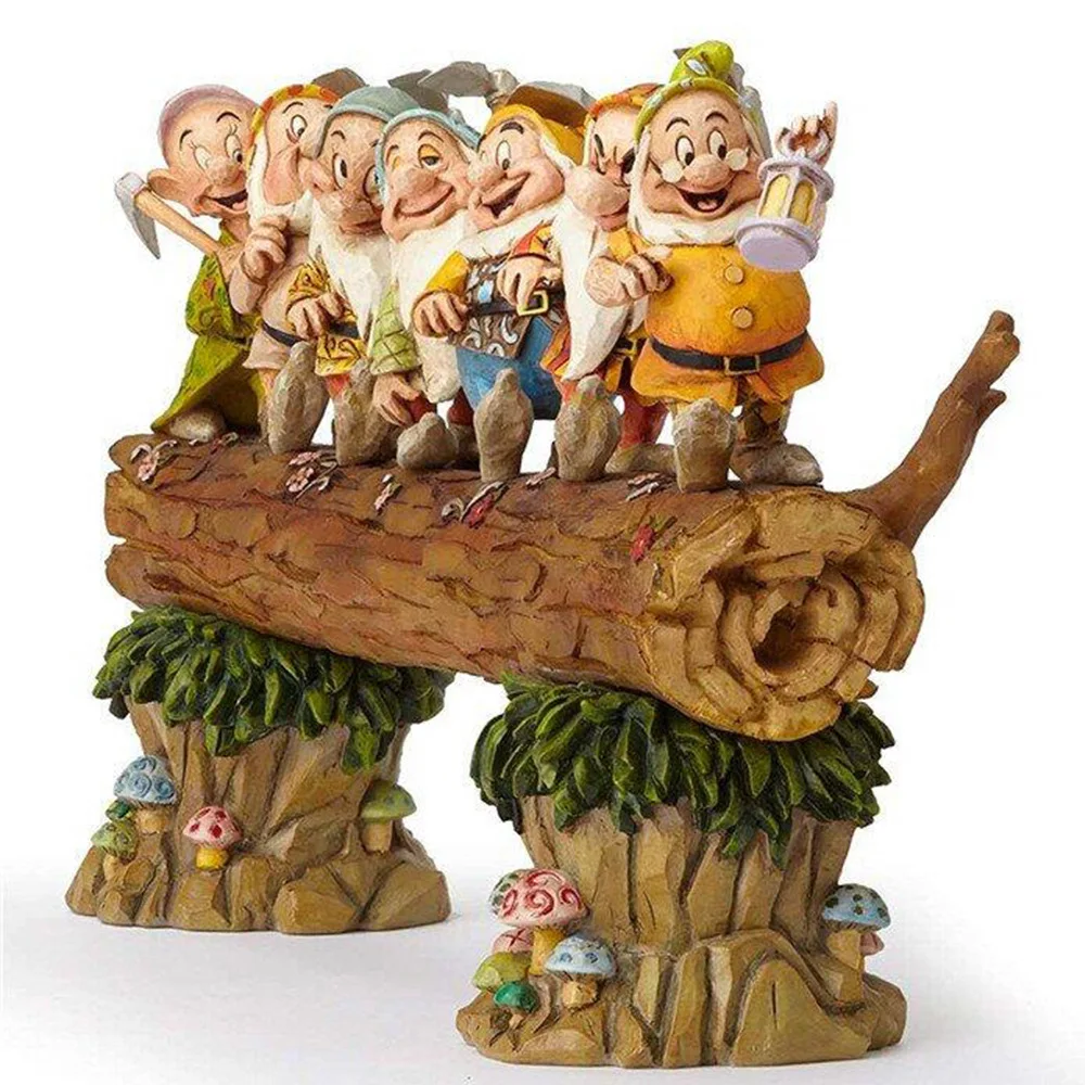 

Handmade Resin Seven Dwarf Gnome Statues Courtyard Home Outdoor Garden Decoration Dwarf Ornaments Children's Eve Gifts