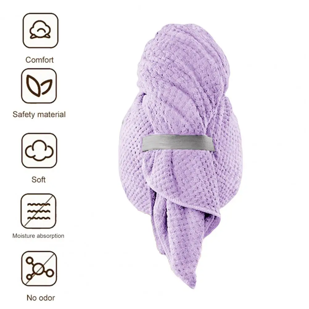 

Absorbent Hair Wrap Super Absorbent Hair Drying Hat for Quick Drying Frizz Lightweight Comfort Thickened Cap for Home Travel Use