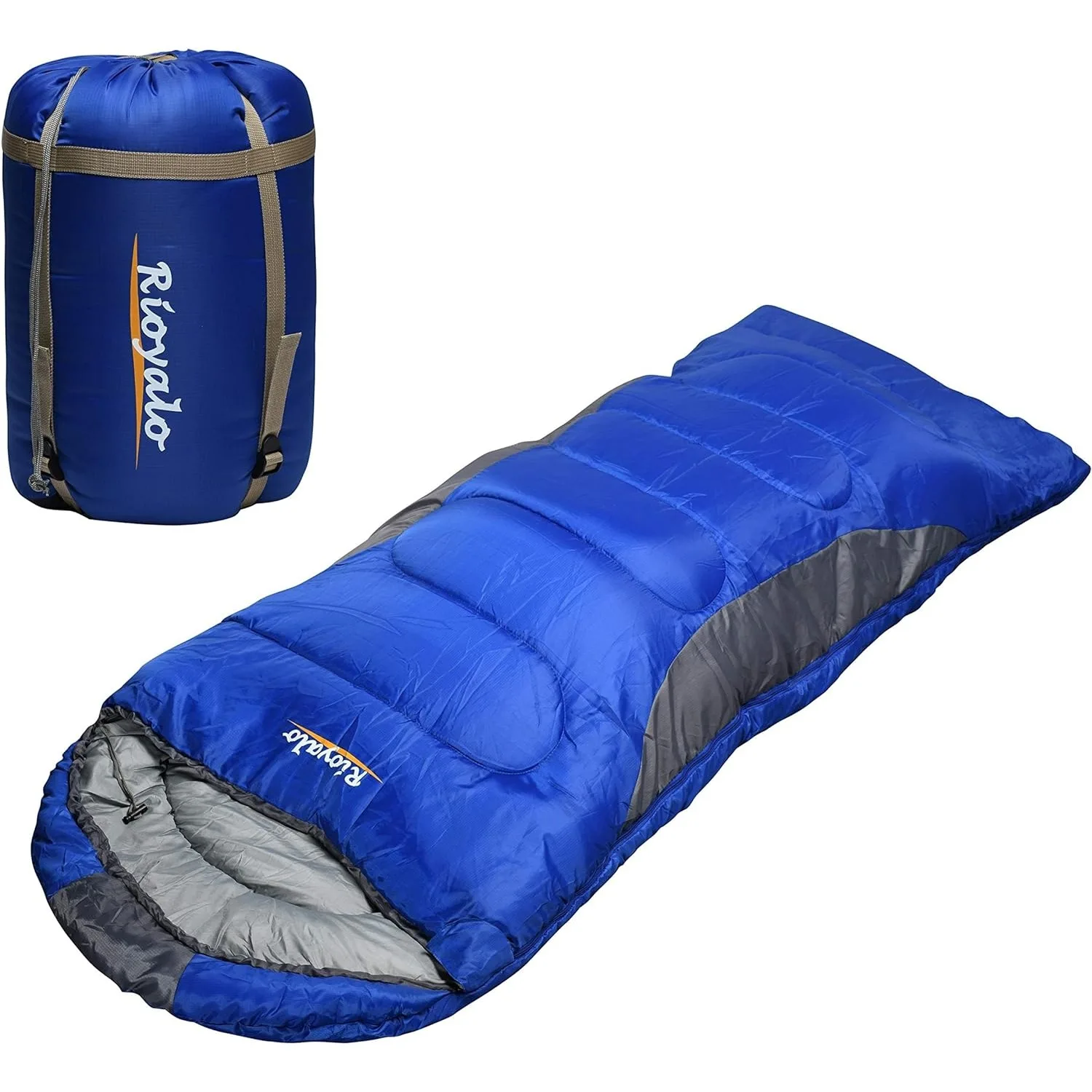 0 Degree Winter Sleeping Bags for Adults Camping (450GSM) - Temp Range (5F–32F) Portable Waterproof Compression Sleeping Bags