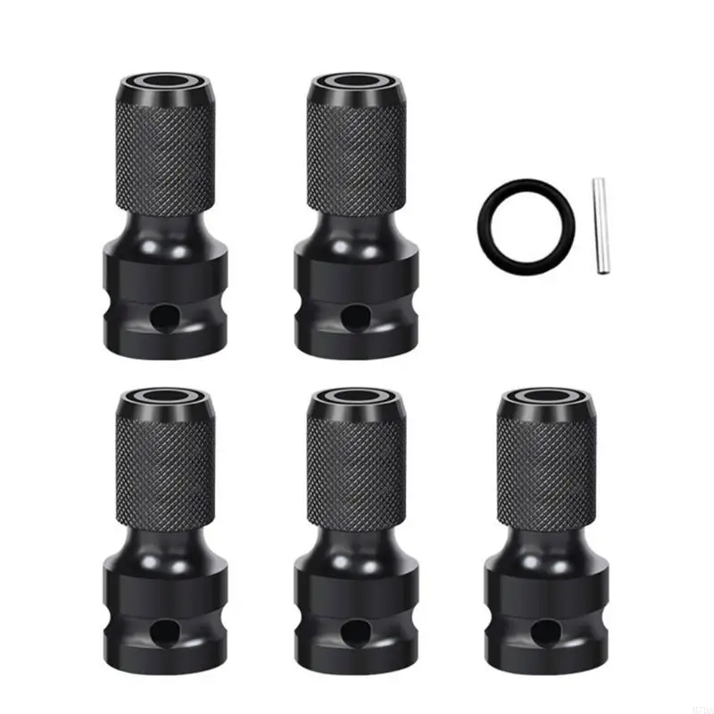 

M7DA 5Pcs 1/2Inch Square Drive to 1/4Inch Ratchets Socket Impact Wrenches Adapter