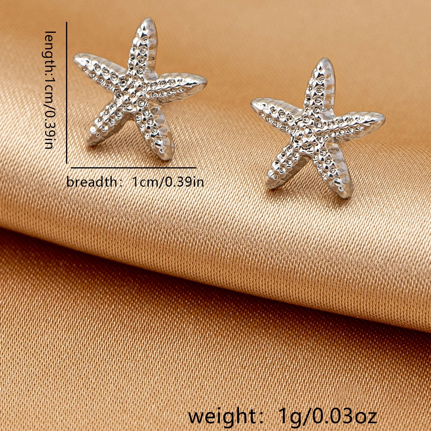 Women's Earrings, Simple Small Starfish Marine Life Beach Vacation Earrings, Suitable for Daily Wear and Vacation Wear image 5