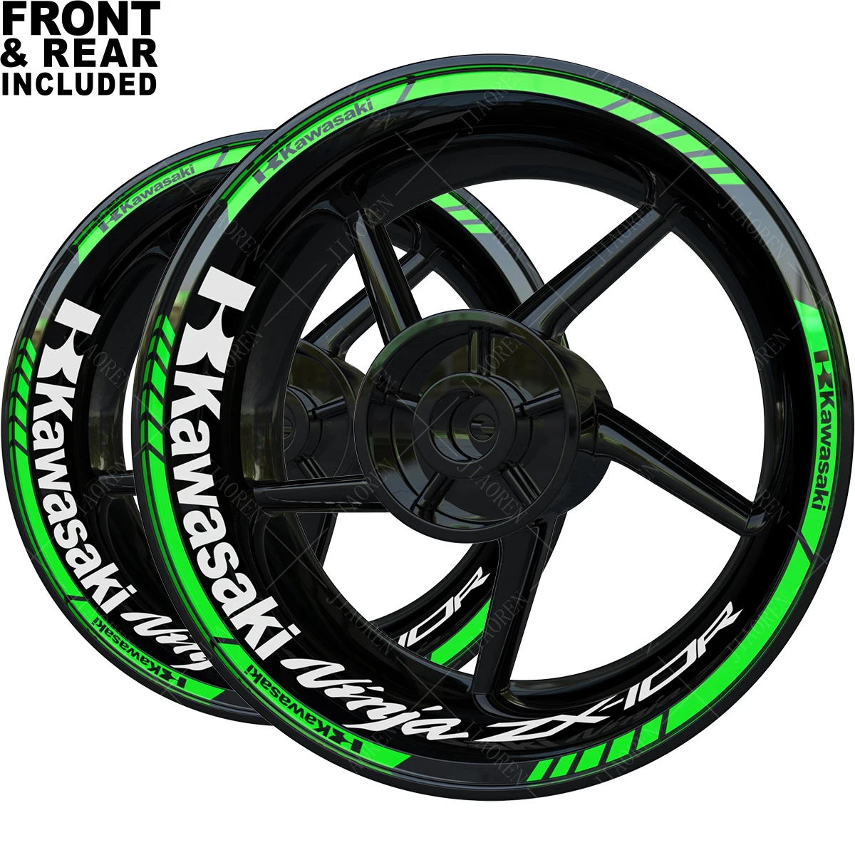 For Kawasaki ZX10r Rim Decal Wheel Sticker Ninja Logo Kit