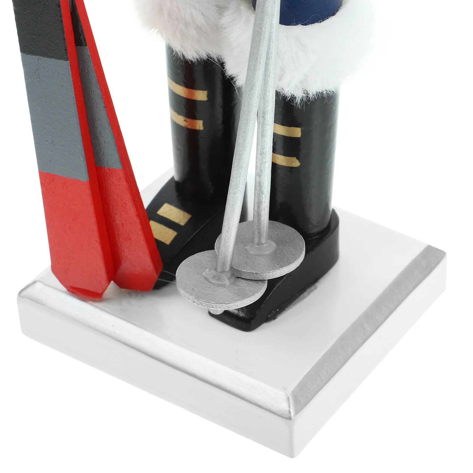 

Skiing With Scarf Wooden Nutcracker Christmas Decoration Xmas Party Desktop Ornament Nutcracker Outdoor Home Decor