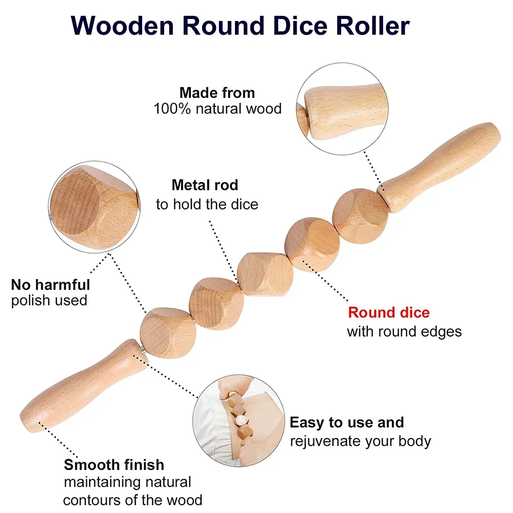 ZONGKUNG 1PCS Holz Therapie Massage Sets Schmerzen Relief Anti Cellulite Körper Abnehmen Gua Sha Zurück Massager Maderoterapia Corporal – Detail 21