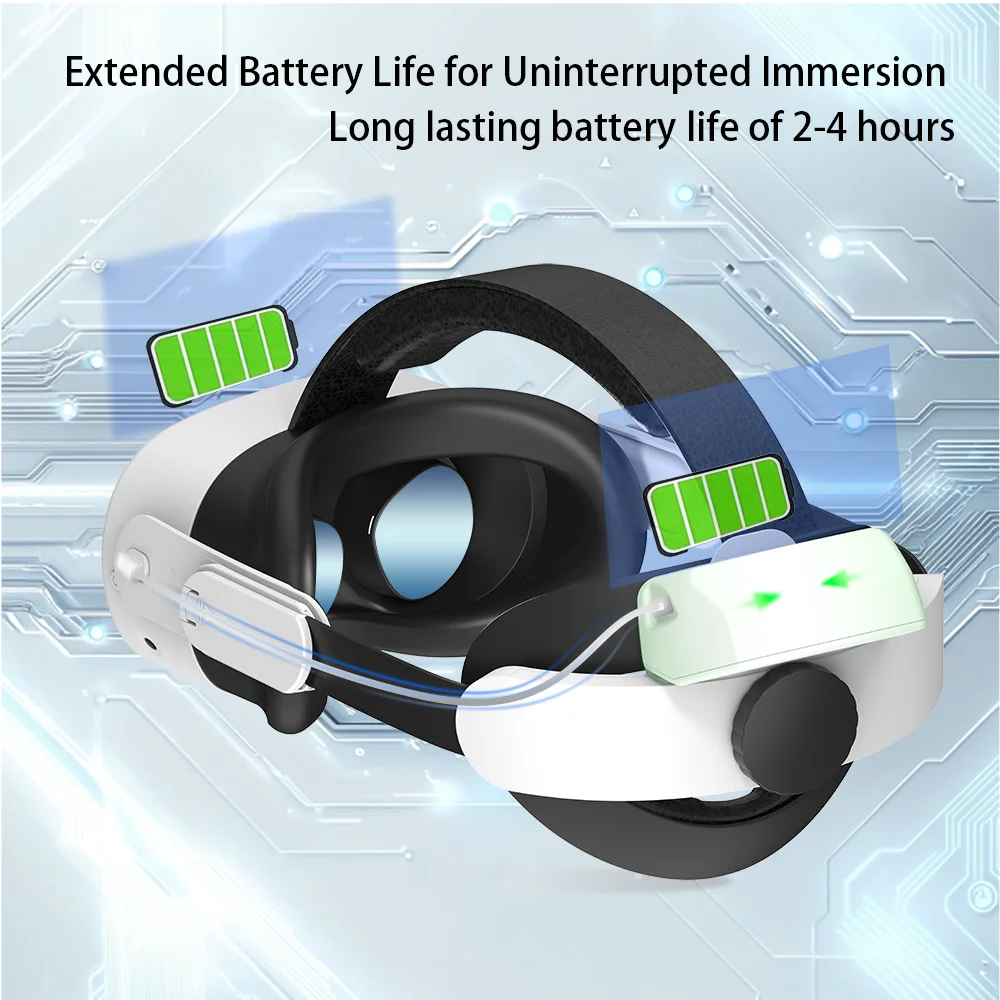 كويست 3S انفصال شحن حزام الرأس ل ميتا كويست 2/Quest3/3S خفيفة الوزن قابل للتعديل النخبة عقال VR نظارات الملحقات