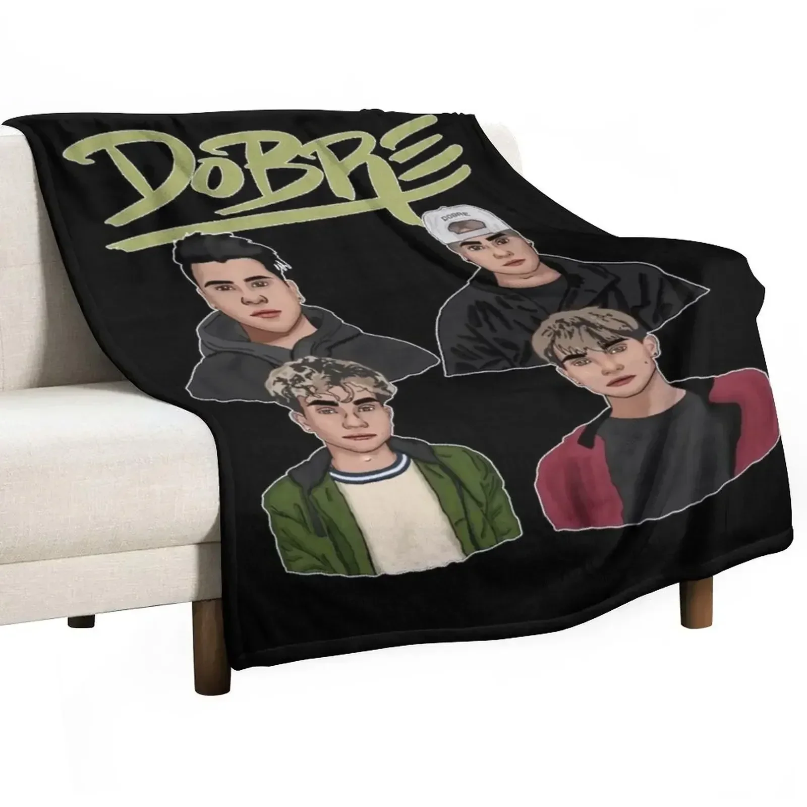 

Dobre Brother Twins Merch Throw Blanket Flannels Bed covers Blankets