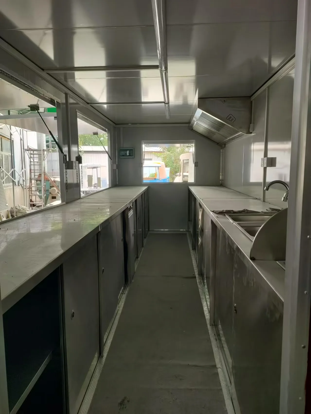 맞춤형 케이터링 밴 이동식 주방 벤더 사각 트레일러 BBQ용 이동식 케이터링 사업용 푸드 트레일러