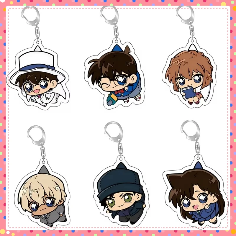 Anime Detektiv Conan Niedlicher Schlüsselanhänger Kawaii Cartoon Schlüsselanhänger Tasche Teile & trendiges Geschenk Baji Accessoire Fans Collection
