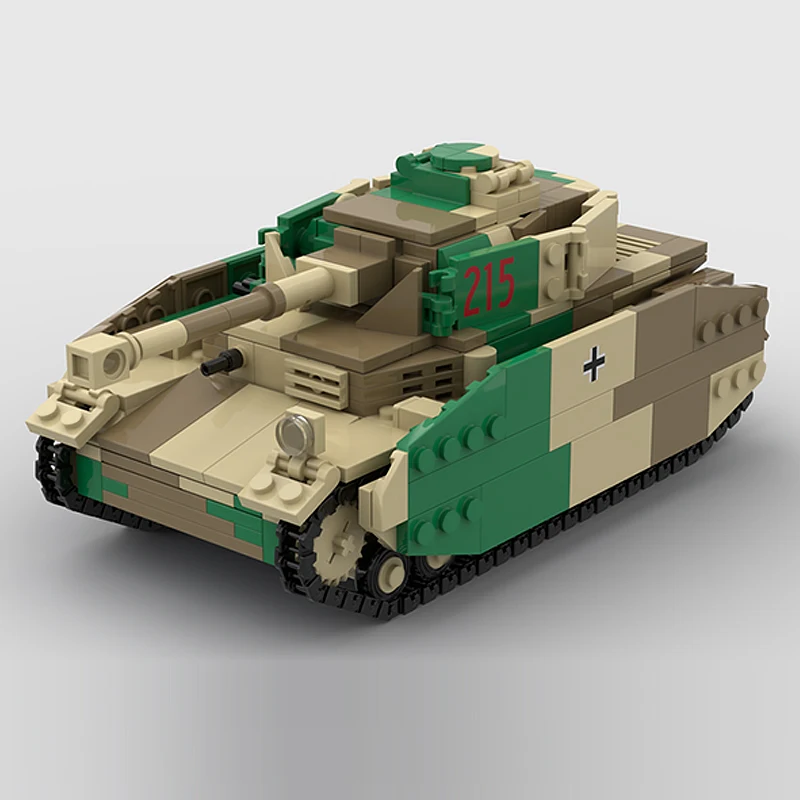 Panzer IV Ausf H WW2 Carro Armati Militari Modello MOC Mattoni da Costruzione Attrezzature da Guerra Tecnologia Modulare Regali Assemblare Giocattoli per Bambini Vestito