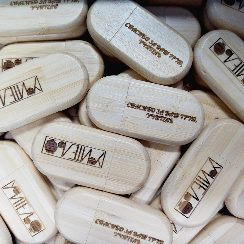 10/30/50pcs Personalizza Logo del marchio Legno Pendrive Usb Flash Pen Drive USB 2.0 4GB 8GB 16GB Memory Stick 32GB 128MB Regali