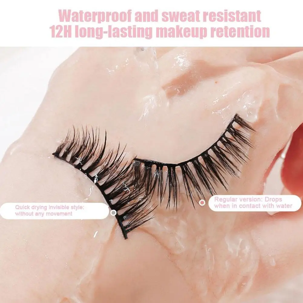 Pegamento resistente al agua para pestañas postizas, pegamento resistente al agua, secado rápido, No irritante, maquillaje de Color negro claro, extensión de pestañas