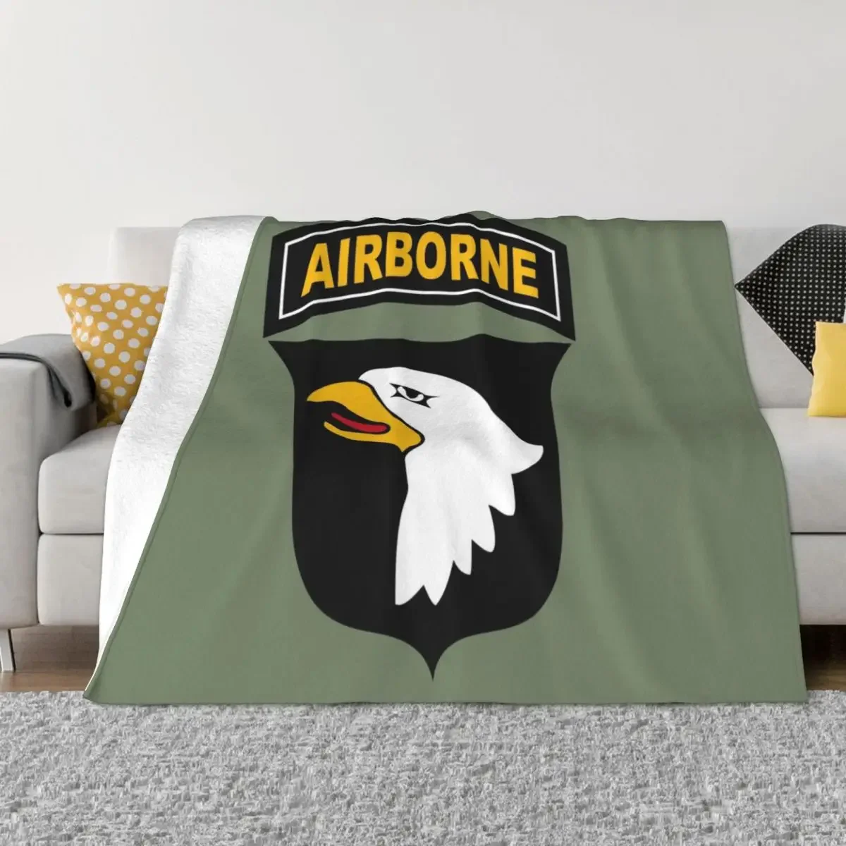 101st Airborne Division (US Army) Throw Blanket Luxury Brand Retros Blankets