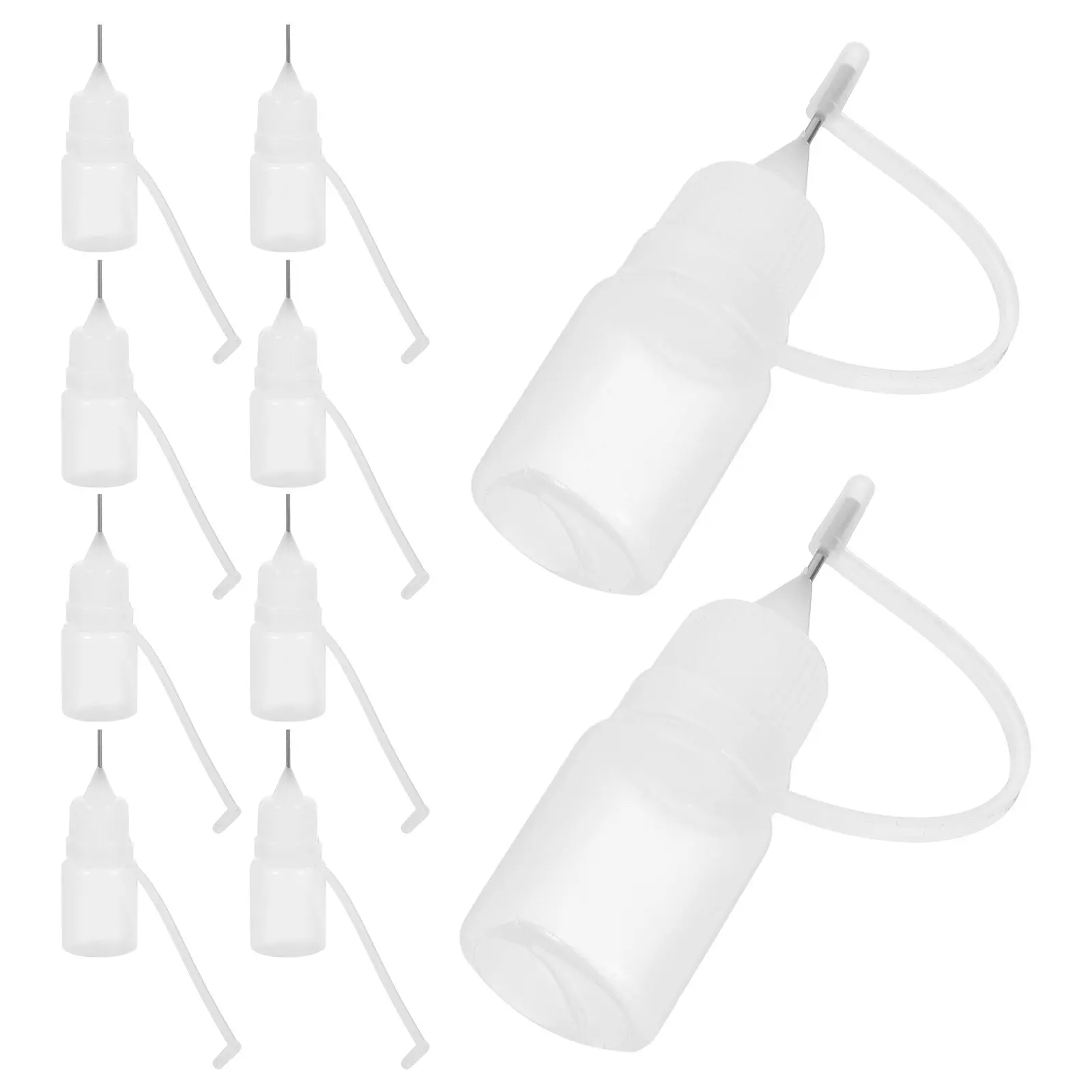 10Pcs Needle Tip Applicator Bottles 5Ml Fine Tip Glue Dispenser Precise Squeeze Bottles for Craft Paint Liquid Application