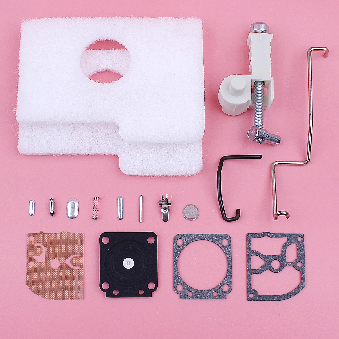 Carburetor Repair Rebuild Adjusting Screw Kit For Stihl MS180 018 MS170 017 Chainsaw Spare Tool Part Air Filter Throttle Lever
