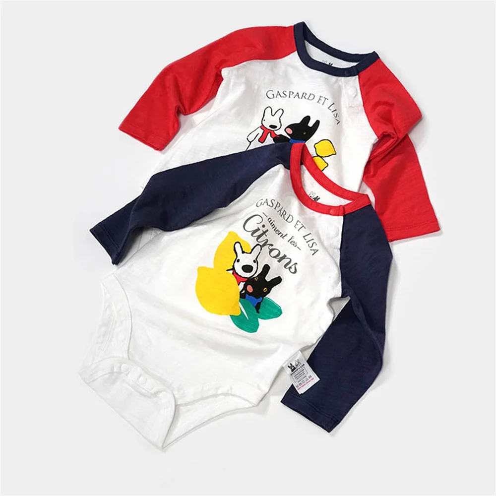 

Newborn Baby Long Sleeve Bodysuit Pure Cotton Clothing Cartoon One Pieces Jumpsuit Infant Kids Spring & Antumn Children Clothes