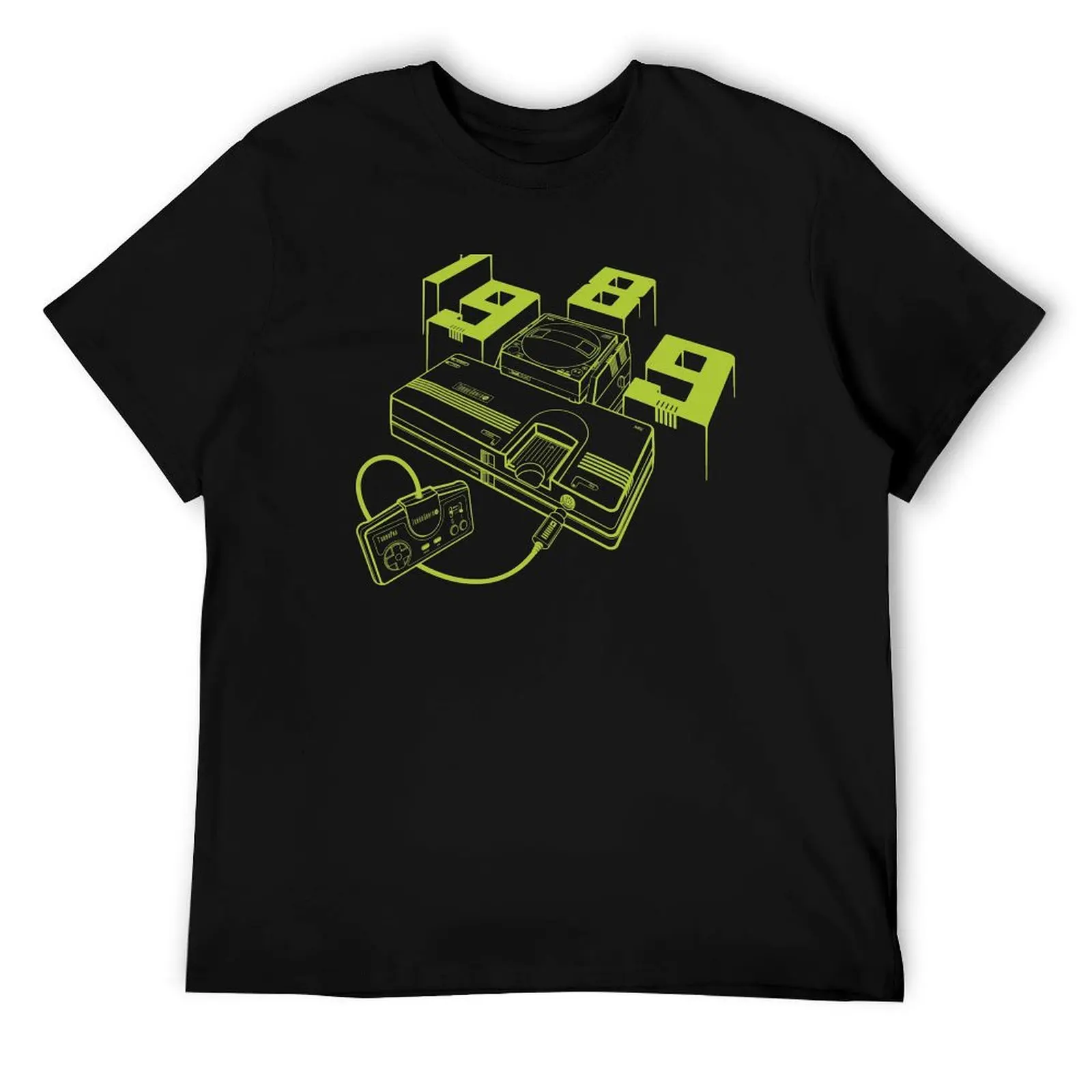 

1989 TurboGrafx-16 Line Art T-Shirt man t shirts cotton cotton t shirts high quality t shirts cotton 100% T-Shirt