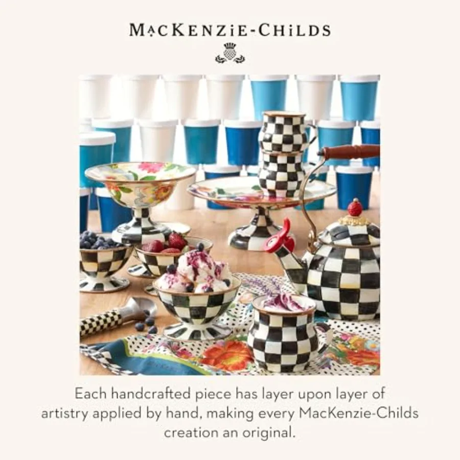 Enamel Pedestal Platter Round Cake Stand Mini White Flower Market