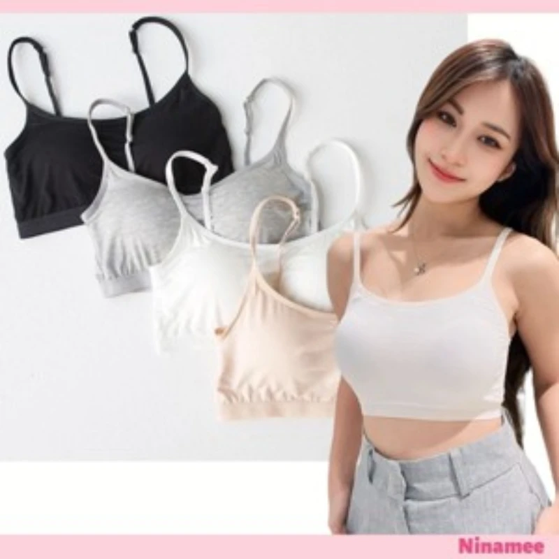 Integrated sports bra, beautiful back, yoga fitness bra, women's chest wrap, anti glare, strapless strap, backless bra