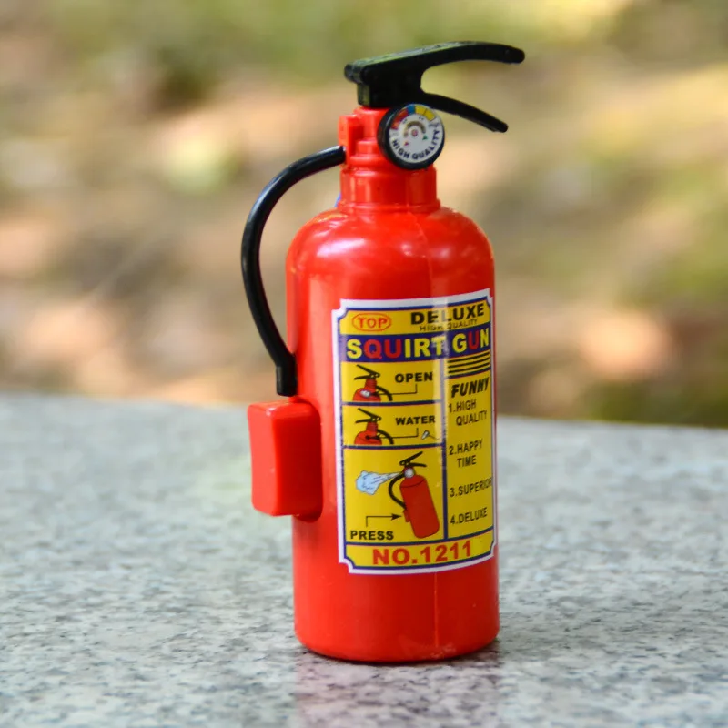 Funny Mini Fire Extinguisher Toy Water Guns Spray Water Outdoor Pool Beach Summer Toys Fireman Squirters for Kids Party