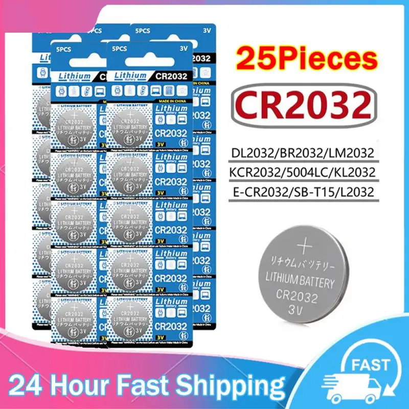 NEW 2-60PCS 3V CR2032 Lithium Button Battery BR2032 ECR2032 LM2032 5004LC Coin Cell Watch Batteries For Toy Clock Remote Control