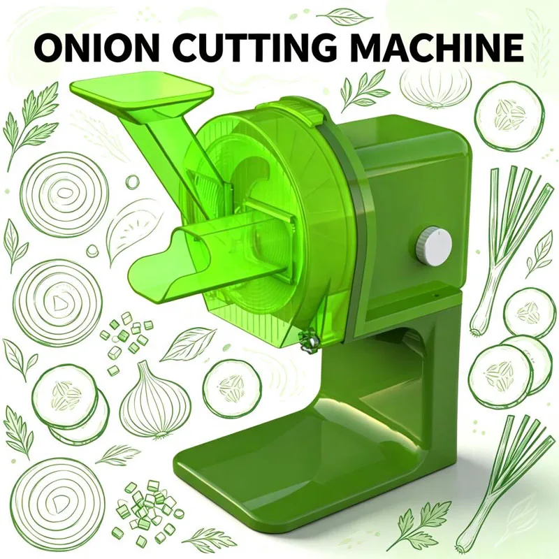 Commercial Electric Multi-functional Vegetable Cutter Adjustable Thickness Garlic Scallion Slice Cutting Machine