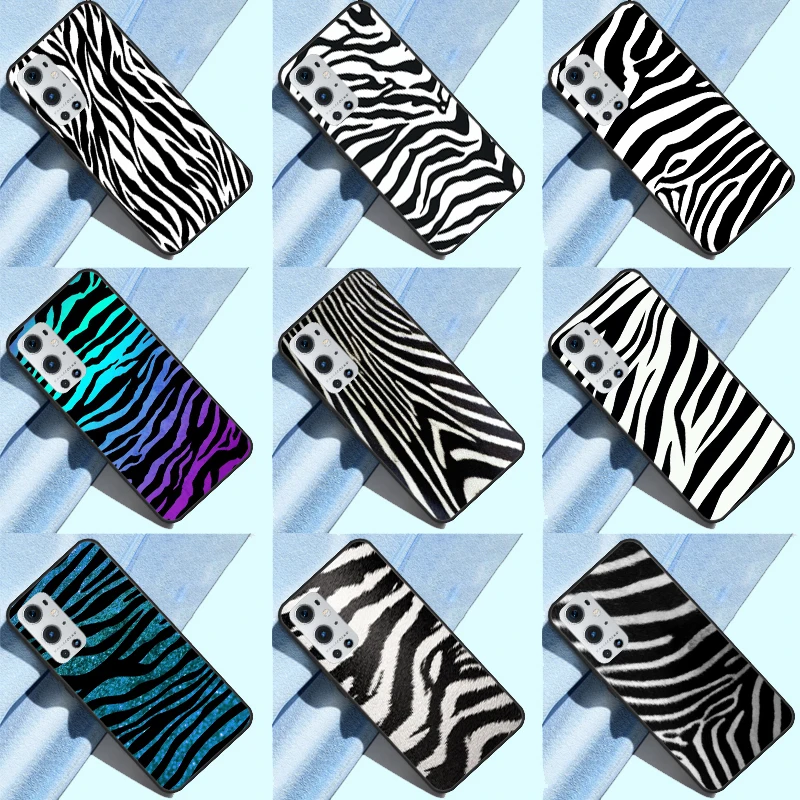 Funda con estampado de piel de cebra para OnePlus 13 12 R 11 9 10 Pro 8T 9RT 10T OnePlus Nord 4 CE 2 3 Lite N30 N20