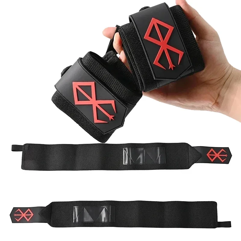One Piece Naruto Berserk DRAGON BALL Demon Slayer Gym Sports Weight Lifting Wrist Wraps Wristband Training Straps Protector view 2