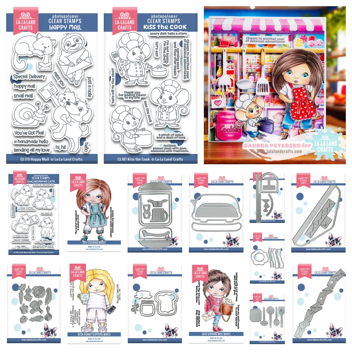 

2025 November LALA LAND Crafts Dies Bunny Slippers Marci Rubber Stamp DIY Scrapbooking Stamps Card Holiday Envelopes Border Die