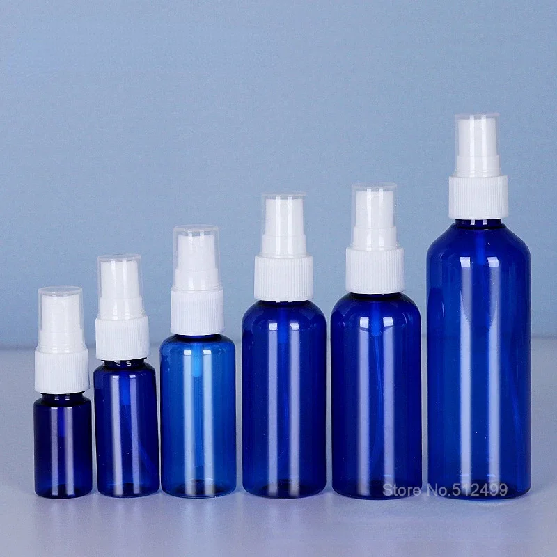 30ml50ml100ml Blue Refillable Bottles Empty Spray Bottle Transparent Plastic Perfume Bottles Mini Cosmetic Spray Bottle Atomizer