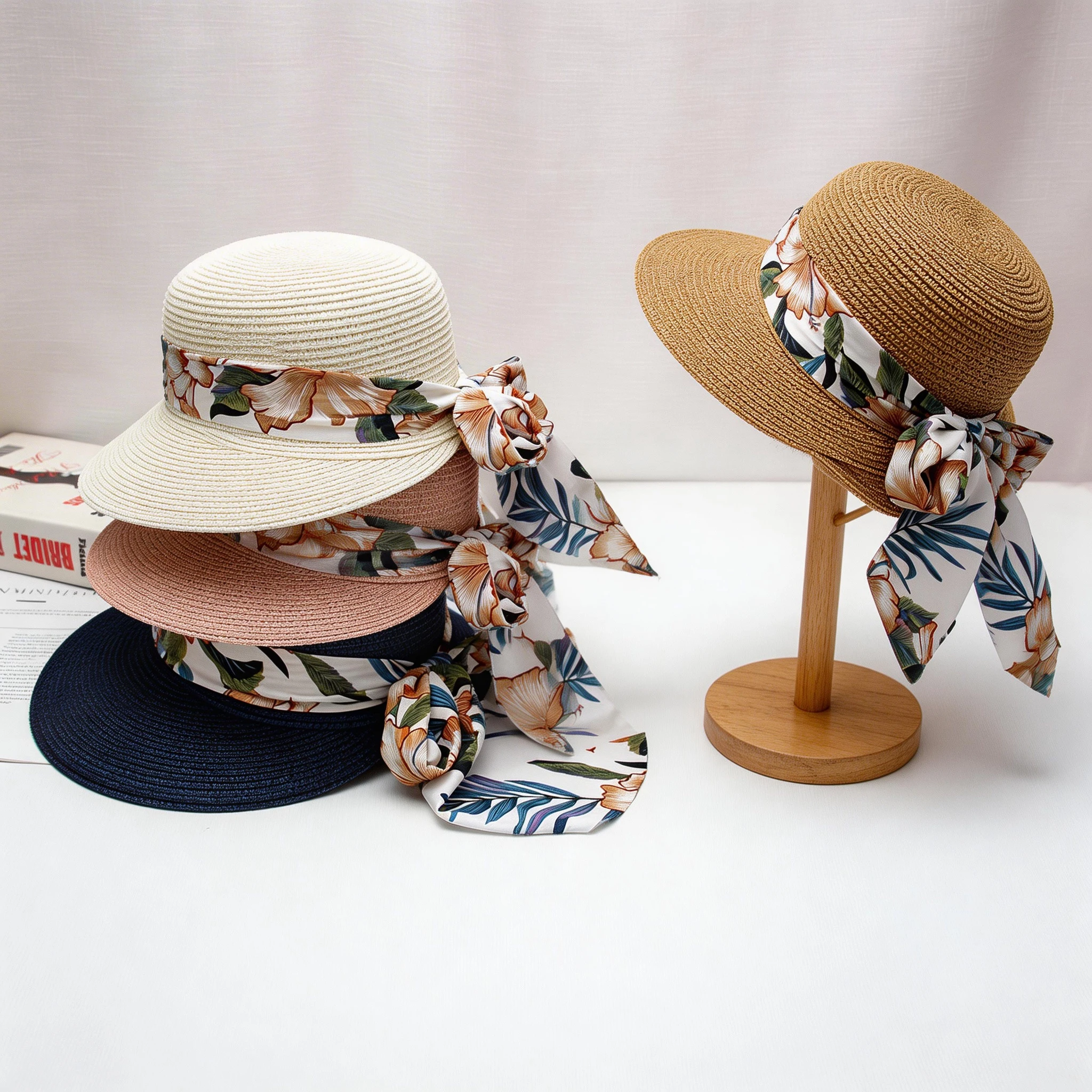 Women's Floral Ribb…