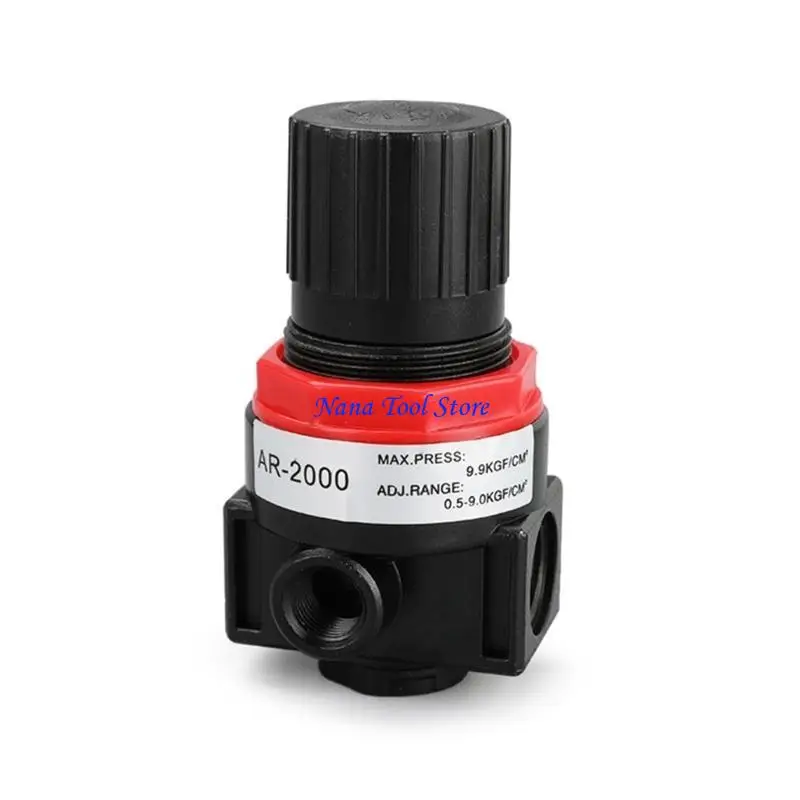 31GJ AR2000 G1/4 Thread Air Pressure Regulator Pneumatic Reducing with Gauge-
