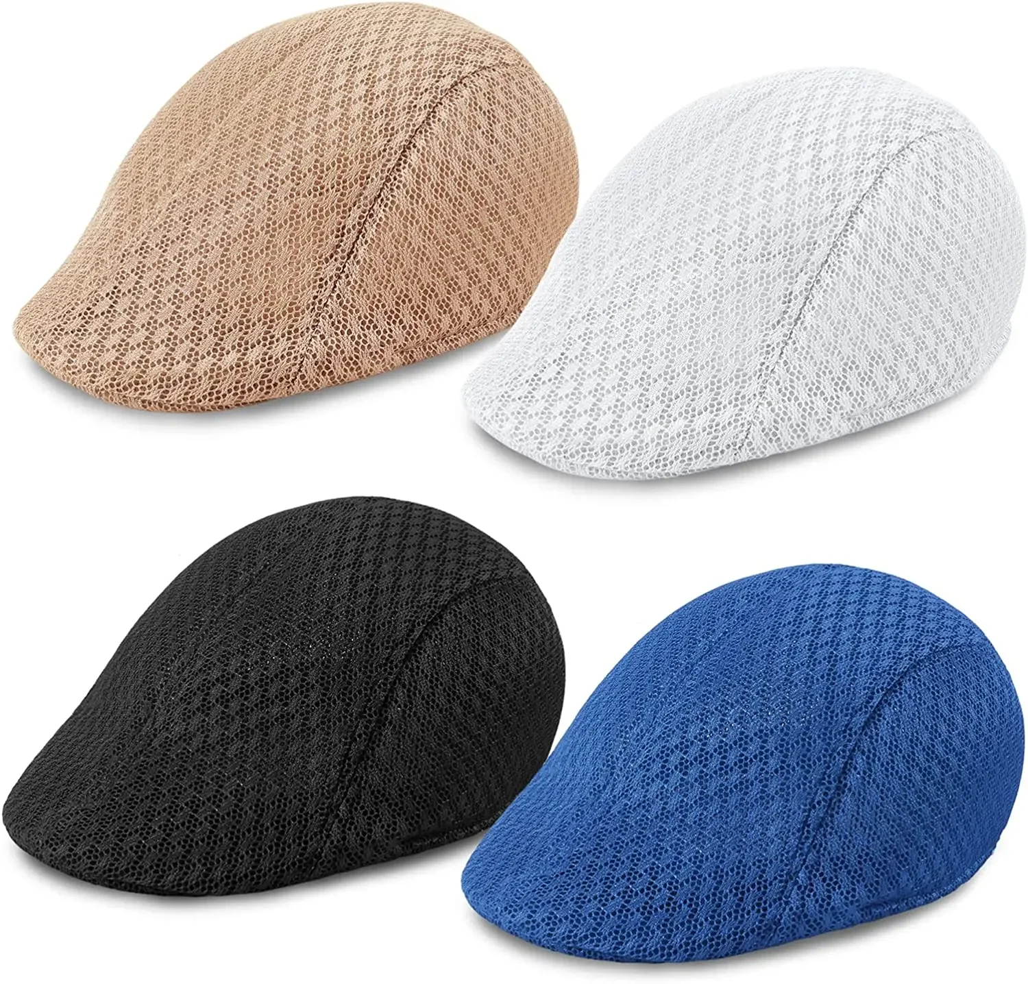 Men Fashion Summer Breathable Mesh Hats Caps Outdoor Gorros Fashion Sun Hats Flat Cap Unisex Adjustable Caps Gorras