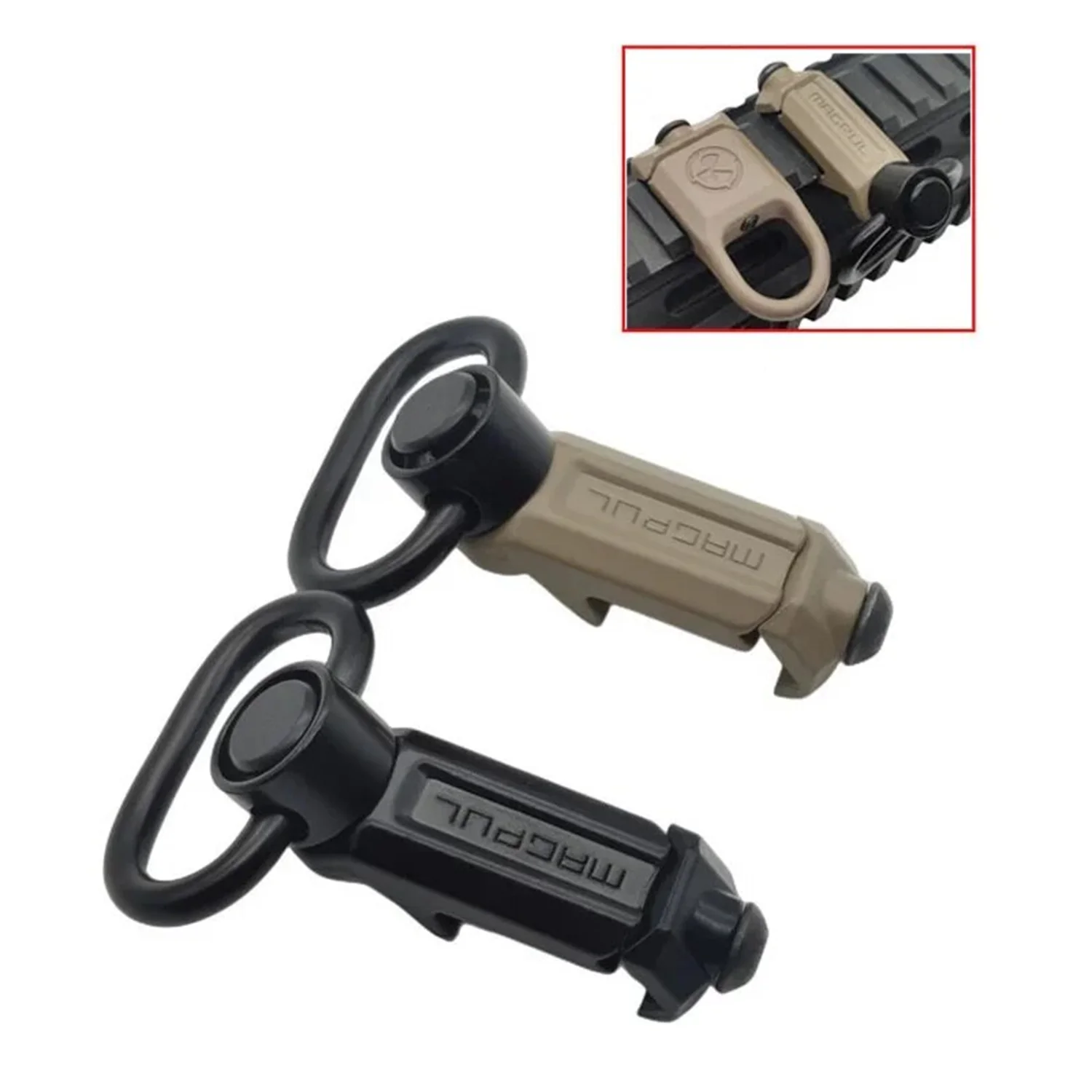 Tactical Quick Detach RSA GBB Buckle QD Sling Steel Mount Attachment Adapter Fit 20mm Rail Hunting Tool Buckle Clip Accessories