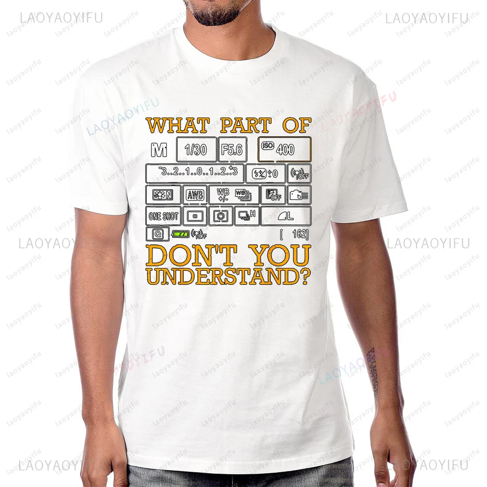 Funny Photography Design Photographer T-Shirt Casual Fashion Harajuku Style Short Sleeve Man Tshirt Hip Hop Hipster Soft Tees