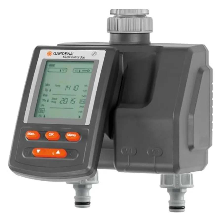 

Компьютер для орошения Gardena Многоуправление Duo: Автоматическое управление орошением Программируемый Weekdays 22x17,2x17,8 см