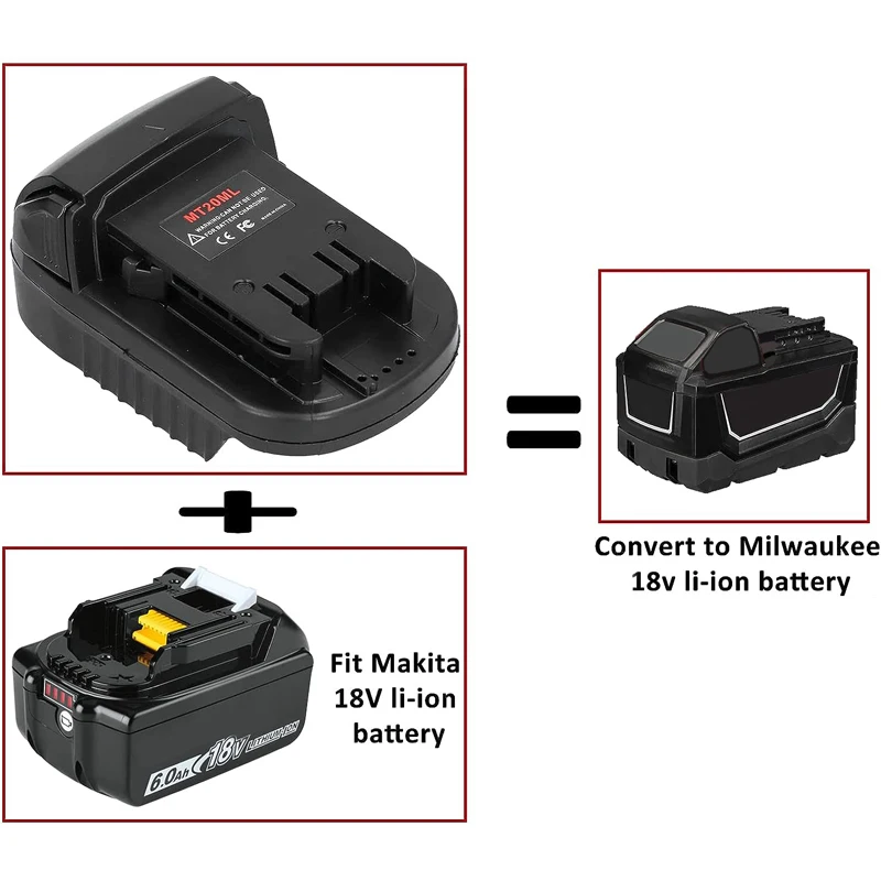 Neue MT20ML Batterie Adapter Konverter Für Makita 18V Li-Ion Batterie Zu für Milwaukee 18V Lithium-Batterie Cordless Power werkzeug Verwenden