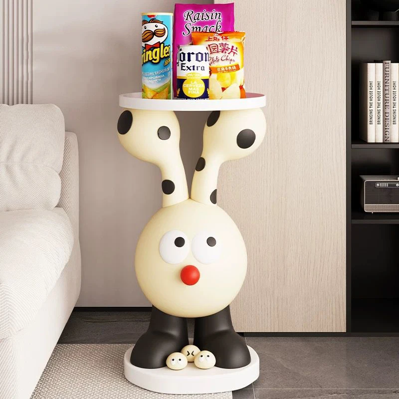 Funny Rabbit Coffee Table Furniture Living Room Decorations Sofa Side Table Home Decoration Accessories Modern Bedside Table Gif